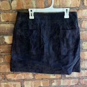 NWT BAGATELLE SKIRT Genuine Leather - Suede Effect